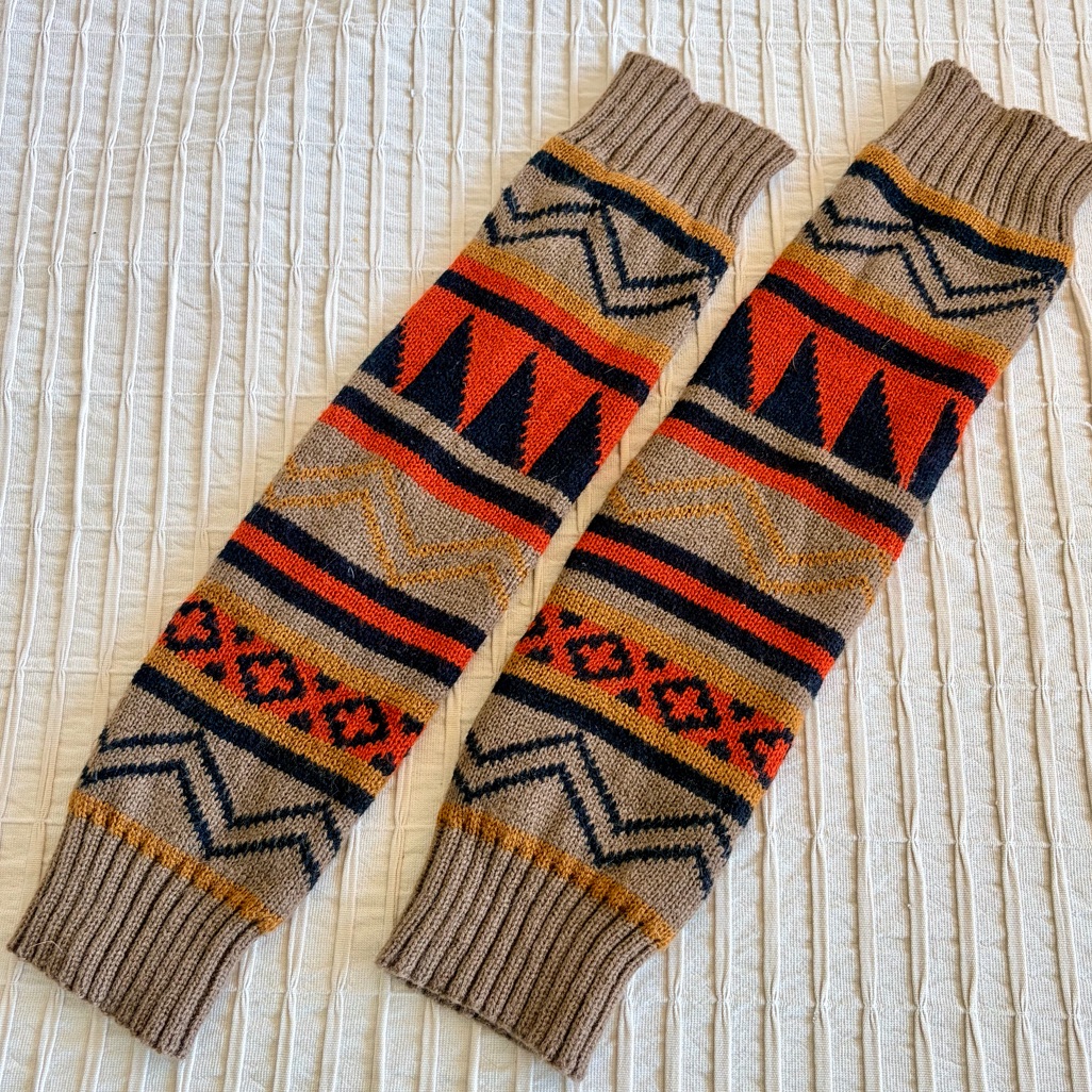 3/$15native/Tribal/Westerncozy Patterned Knit Leg Warmers/Footless Boot Socks